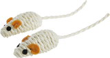 Kattelegetøj sisalmus 5 cm hvid