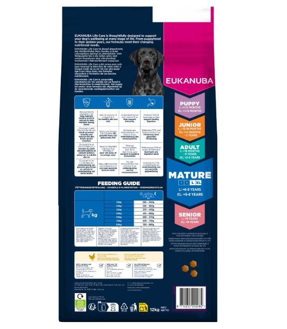 Mature & Senior large kylling 12 kg