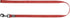 Nylon kortline Classic 100 cm x 15 mm rød ANIONE