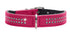 Læderhalsbånd 23-27 cm pink - Maxi Zoo Danmark
