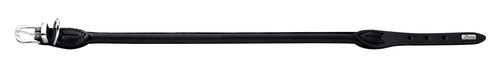 Læder rund halsbånd Petit Elg 30-33 cm 6 mm bred sort