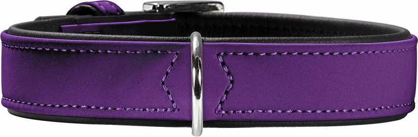 Nubuckhalsbånd 32-40 cm violet