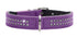 Læderhalsbånd Diamond Petit 20-24 cm x 1,6 cm violet