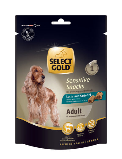 Adult Sensitive Snacks laks & kartofler 160 g