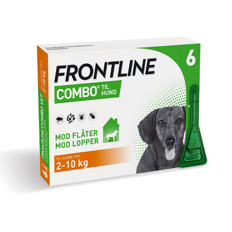 Flåt-og Loppemiddel Combo vet 2-10 kg 6x0,67ml til hund