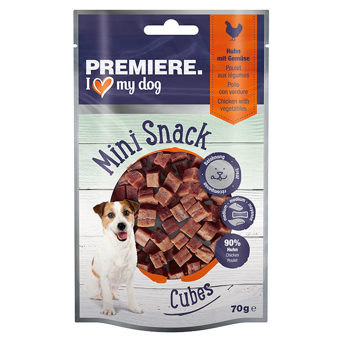 Mini Cubes kylling gulerod & spinat 70 g
