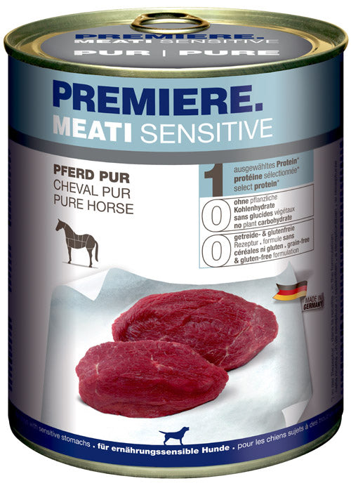 Adult Meati Sensitive, dåse Pure hest 800 g