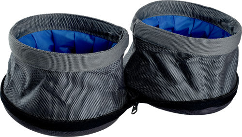 Nylon skåle TwinPeak foldbart 2 x 1100 ml blå/grå