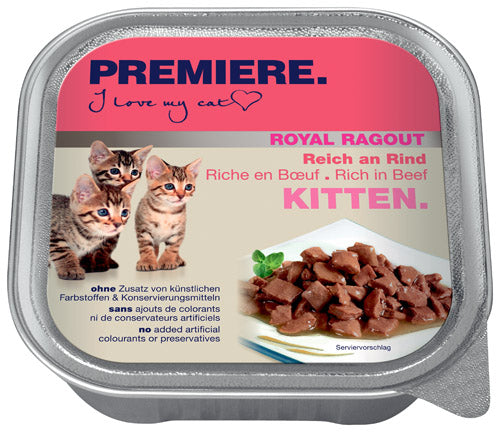 Kitten Royal Ragout, alu-bakke okse 100 g