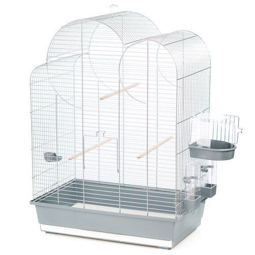 Fuglebur Eliza 54 x 34 x 75 cm sølv
