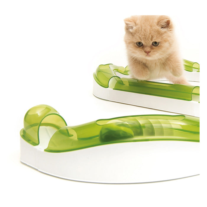 Legebane Super circuit 12 dele hvid/grøn