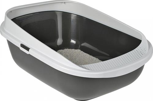 Kattebakkem/høj si kant 43x57x25cm grå