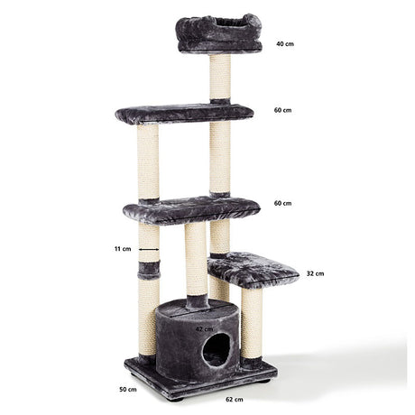 Kradsemiljø Merengue160 cm grå/beige - Maxi Zoo Danmark