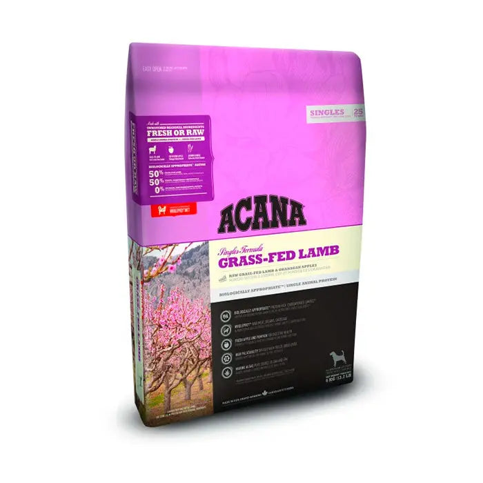 Køb ACANA Adult Grass-fed Lamb lam & æble 2 kg her– Maxi Zoo Danmark