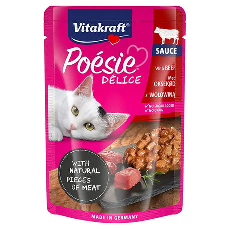 Adult Poésie Délice Sauce, pouch okse 85 g - Maxi Zoo Danmark