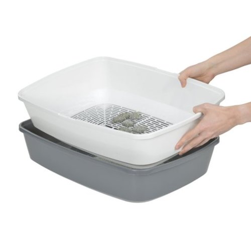 Kattetoilet Clean Cat m/si 43x57x45 cm mørkegrå
