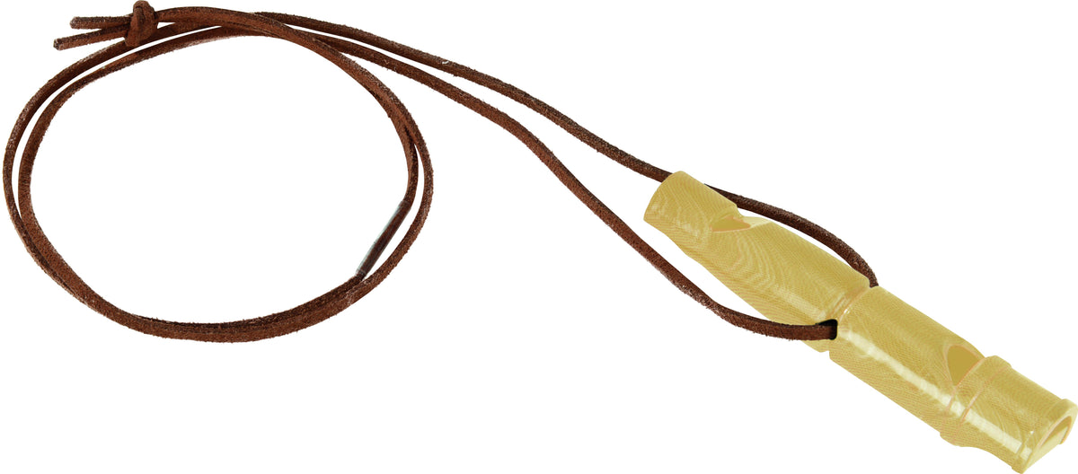 Dobbelt fløjte 9 cm brun