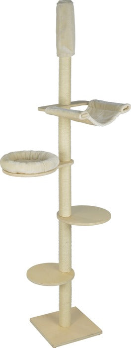 Kradsemiljø Mia justerbar 40x40x216-246cm beig - Maxi Zoo Danmark