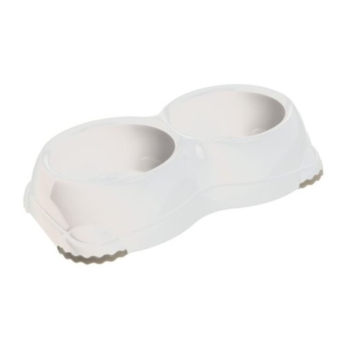 Plastskål 2x200 ml hvid