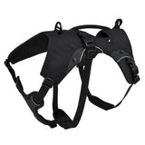 Trekking sele m/lommer L 69-81 cm, sort