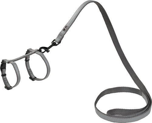 Nylonsele & line Refleks S-M 19-30 cm grå