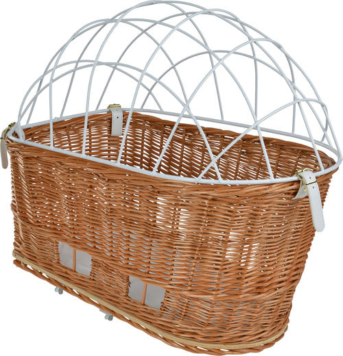 Cykelkurv m/gitter Back op til 8 kg 56x44x36 cm piletræ