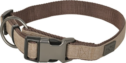 Nylonhalsbånd Fashion medium brun