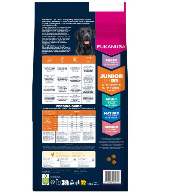 Junior Developing Large kylling 12 kg