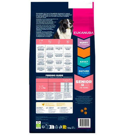 Senior Caring Medium kylling 12 kg - Maxi Zoo Danmark