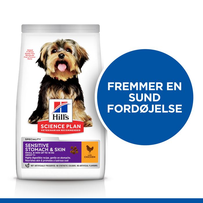 Adult Small&Mini sen. Stomach&skin kylling 6 kg