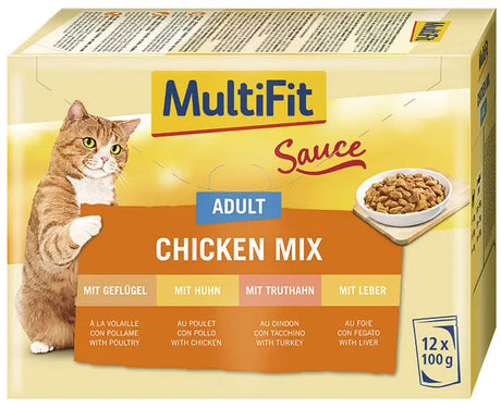 Adult Sauce, menuboks kylling mix 12 x 100 g - Maxi Zoo Danmark