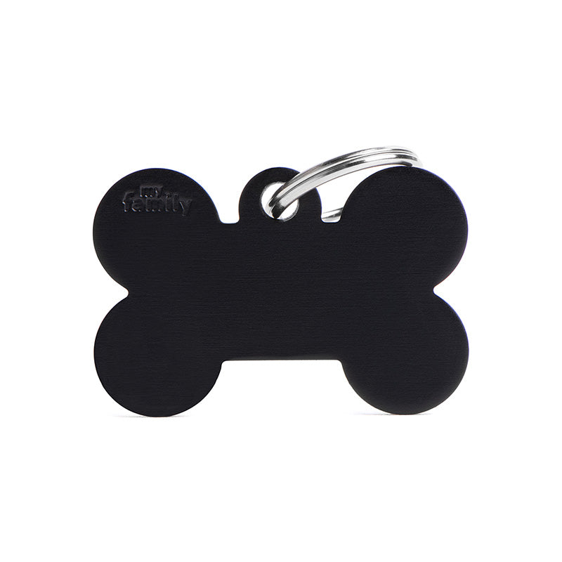 Navnetegn ben big 2,5x3,8 cm sort