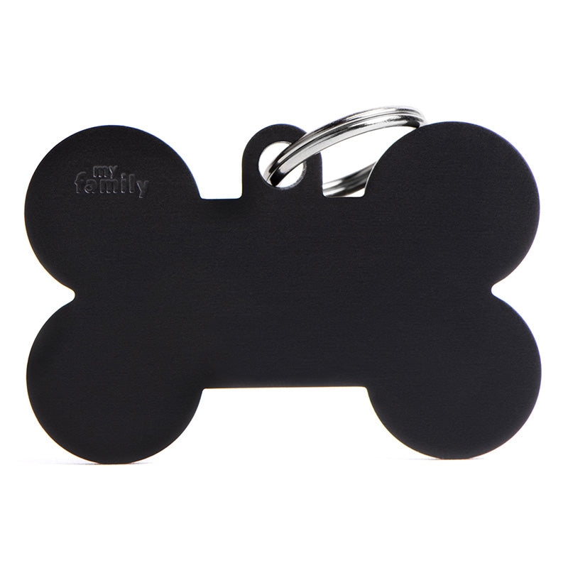 Navnetegn ben XL 4,8x3,15 cm sort