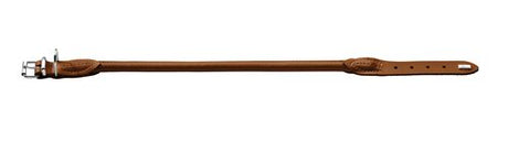 Læder rund halsbånd Elg 41-46cm, 10mm bred Cognac - Maxi Zoo Danmark
