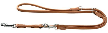 Læder rund line Elg 200cm, 8mm bred Cognac - Maxi Zoo Danmark