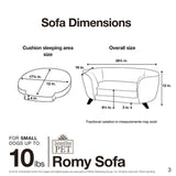 Romy Sofa 67x41x30 cm grå max 4,5 kg