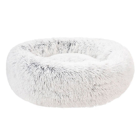 Hundeseng Fluffy L Ø100,5 cm lysegrå - Maxi Zoo Danmark