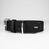 Læderhalsbånd Okse L-XL 70 cm sort