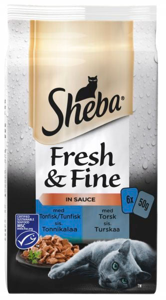 Pouch Fresh&Fine Fish Collecti Tun&cod 6x50g