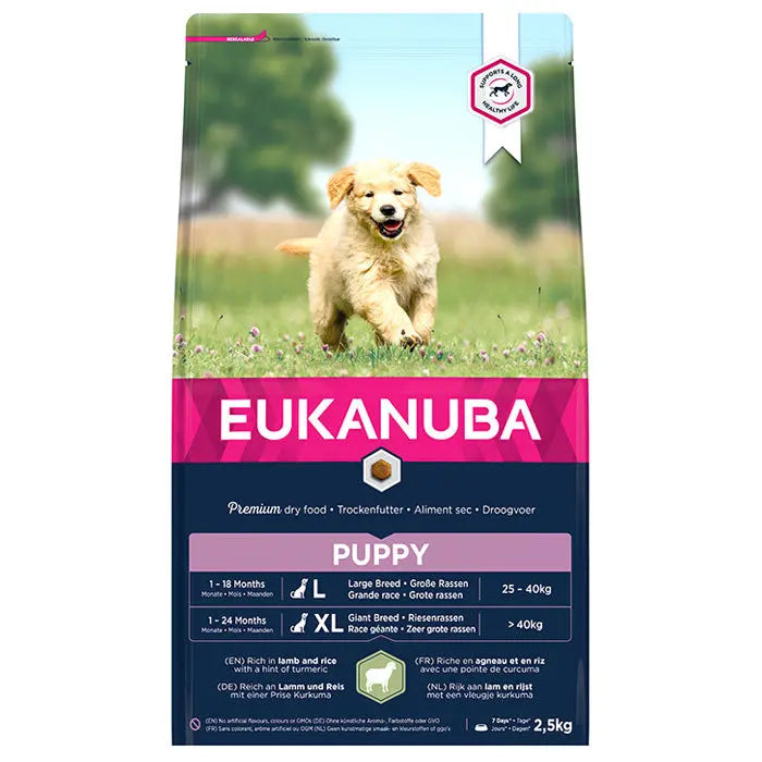Puppy Large Lam og ris 2,5 kg– Maxi Zoo Danmark