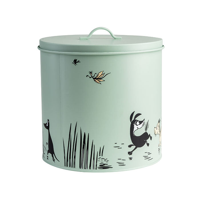 Opbevaringsdåser Mumitroldene Gul 19 cm + grøn 21 cm