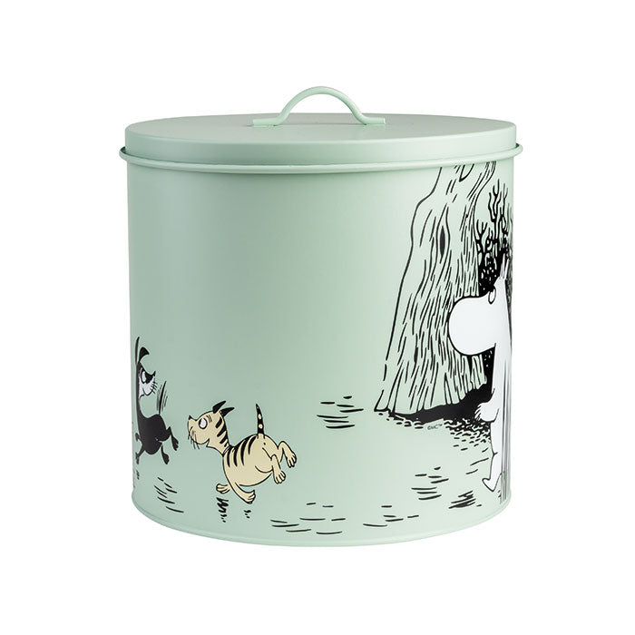Opbevaringsdåser Mumitroldene Gul 19 cm + grøn 21 cm