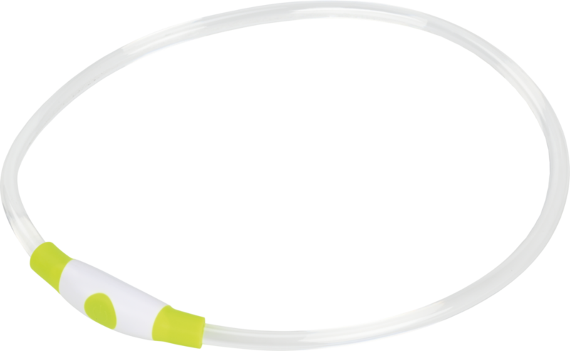 Lyshalsbånd Illuminated 65 cm gul