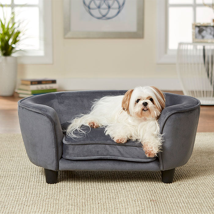 Coco hundesofa plys Grå