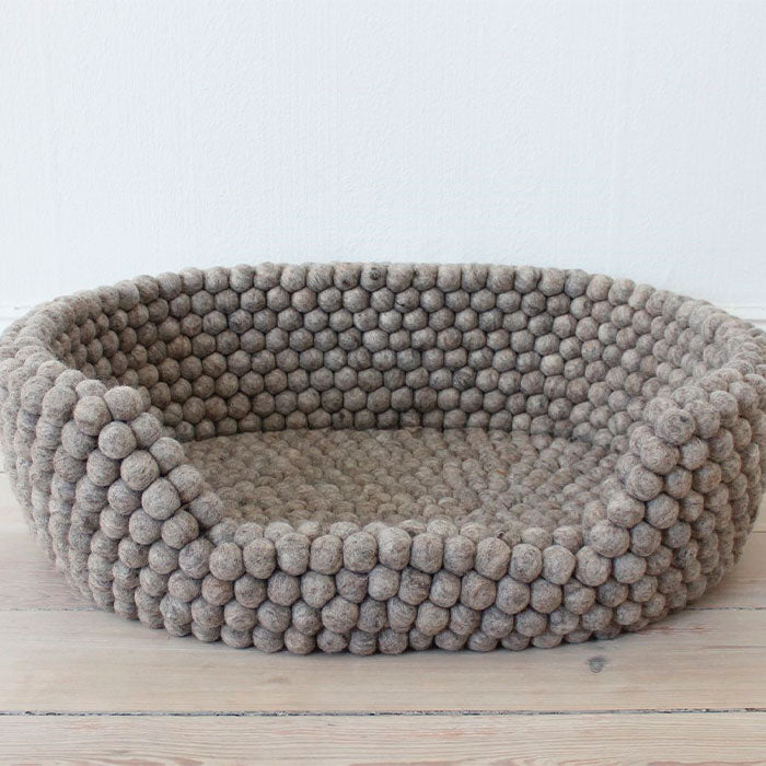 Hundeseng S 40x30x20 cm uld brun