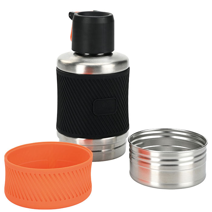 Drikkeflaske rustfristål 800+200 ml orange
