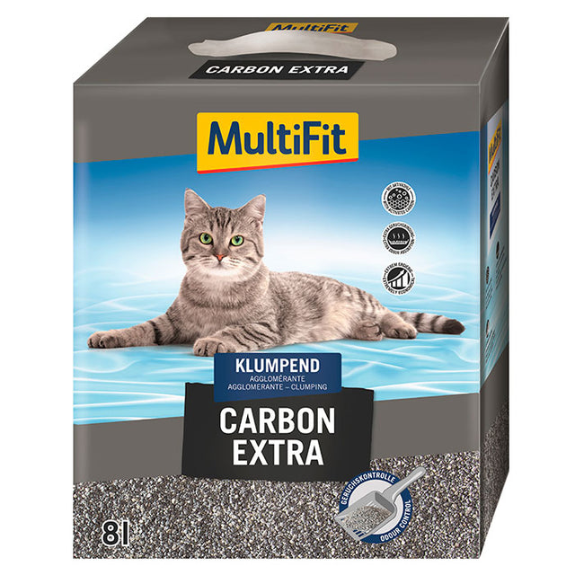 Kattegrus Carbon Extra klumpende 8 l - Maxi Zoo Danmark