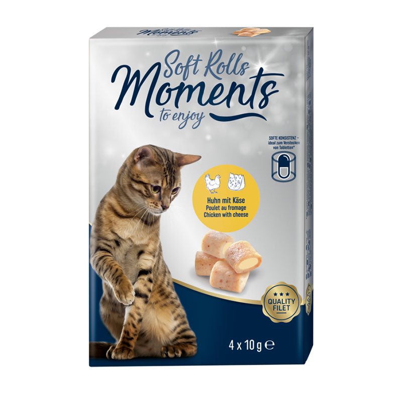 Soft Rolls kylling og ost 4x10 g - Maxi Zoo Danmark