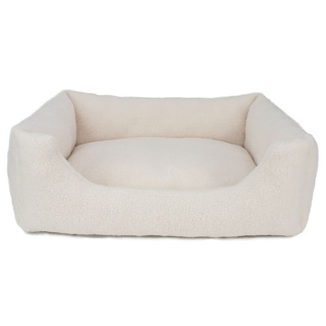 Hundeseng Teddy M 70x60x23cm creme - Maxi Zoo Danmark