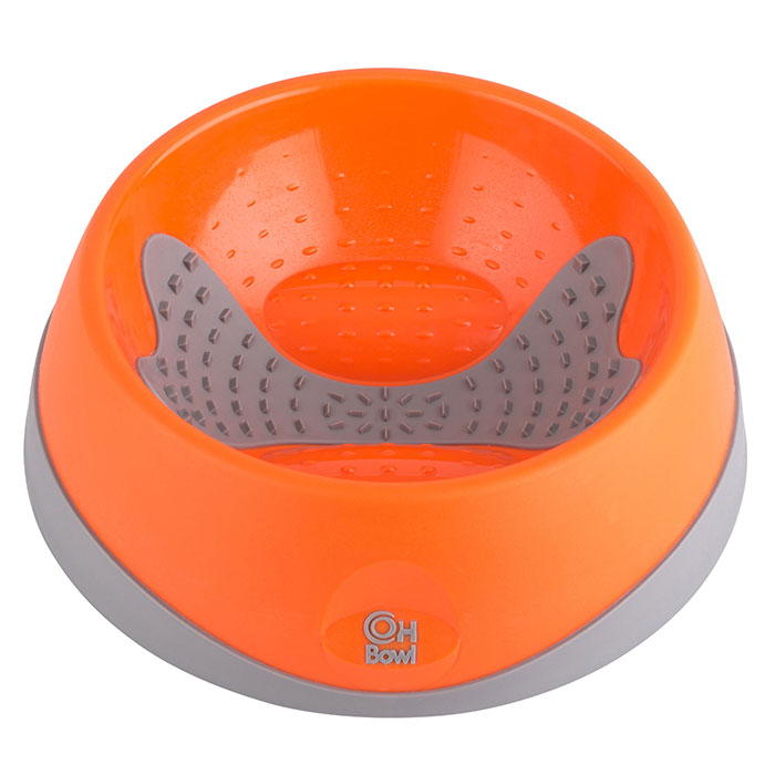 LickiMat OH skål M ø22x7 cm orange